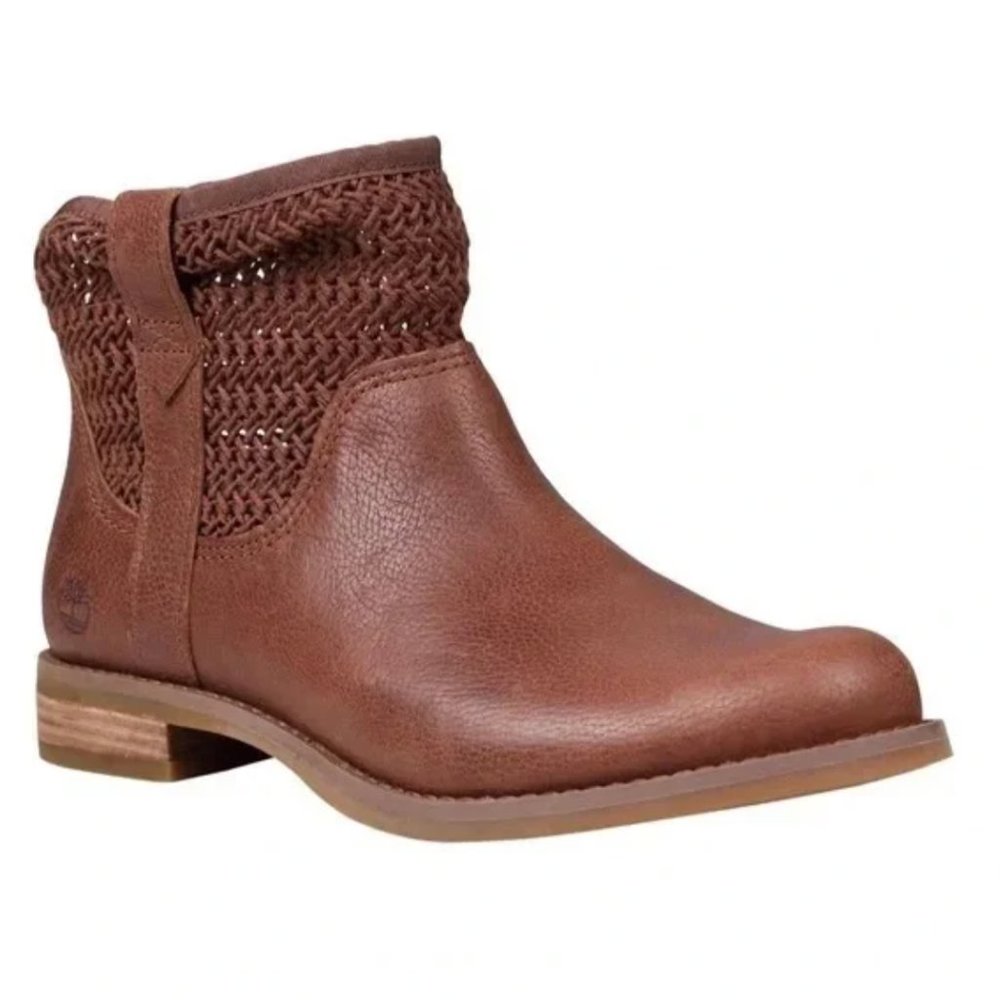 Timberland Sabin Hill Open Weave Leather Boots